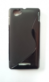 Силиконов гръб ТПУ S-Line за Sony Xperia M Черен